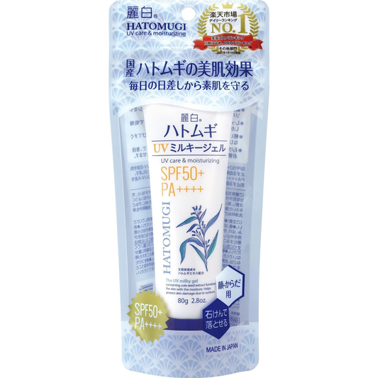 Reiwhite Hatomugi UV Milky Gel SPF50+ PA++++ 80g